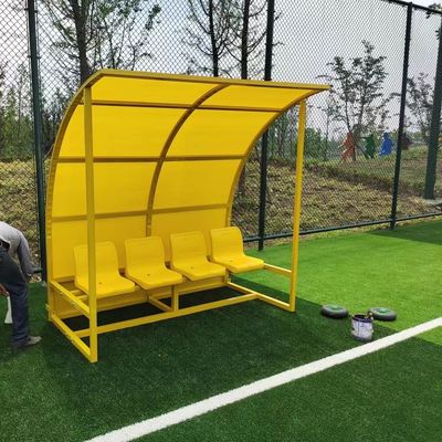 قیمت مناسب نیمکت های فوتبال جایگزین سفارشی با سرپناه برای باشگاه فوتبال استادیوم مدرسه برخط