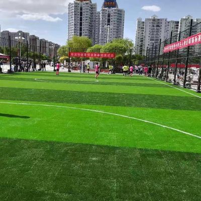 قیمت مناسب PE PP مواد مصنوعی چمن مصنوعی برای آموزش مدرسه فوتبال برخط