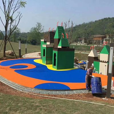 کفپوش لاستیکی سالن بدنسازی خلاقانه EPDM با رنگ قرمز آبی زرد رنگین کمان