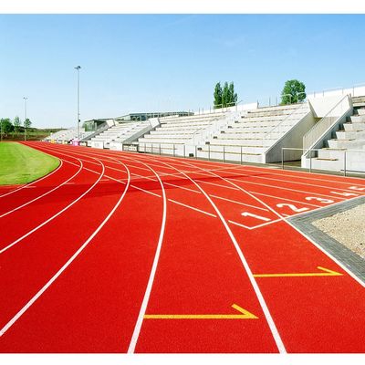 قیمت مناسب مسیر دویدن در مسافت های طولانی سطح لاستیکی 8M X 400M از بین رفتن و مقاومت UV مسیر صاف برخط