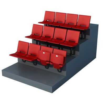 صندلی ثابت استادیوم HDPE / PP - ضد پیری ضد UV ضد آتش در داخل یا بیرون نشستن