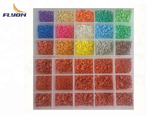 قیمت مناسب کلاس B1 مقاوم در برابر آتش EPDM لاستیک بدون دانه مقاوم در برابر هوای UV عالی برای سطح زمین بازی برخط
