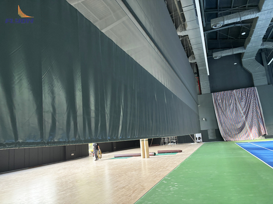 پرده تقسیم کننده پارچه ای با استحکام بالا برای فضای ورزشی سرپوشیده و روباز