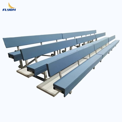 قیمت مناسب داربست قابل جابجایی 3 ردیفه آلومینیومی صندلی نرم جایگاه تماشاگران صندلی ورزشی برخط