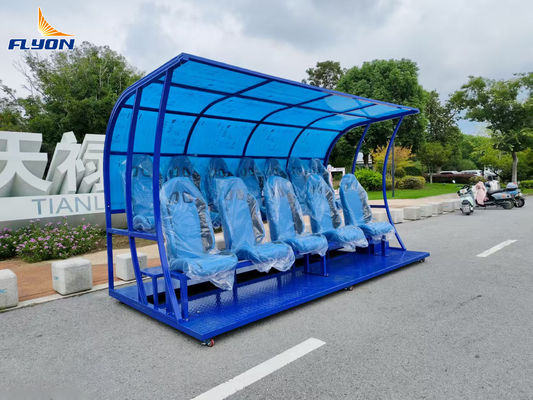 پناهگاه نیمکتی قابل حمل و سبک وزن با 5 سال گارانتی برای اماکن ورزشی در فضای باز